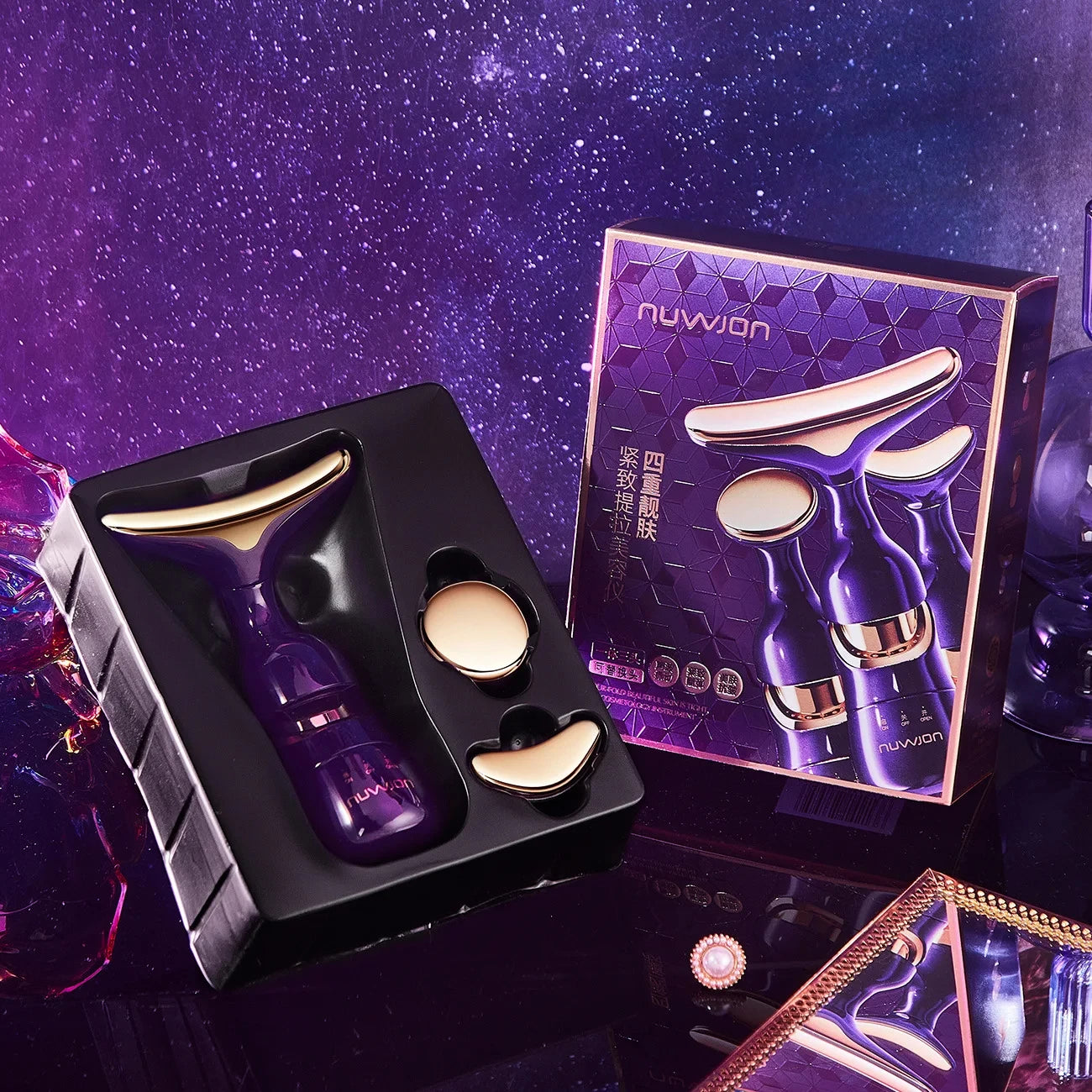 Luxury 3-in-1 EMS Face Lifting & Rejuvenation Device – Sculpt, Tighten & Glow™