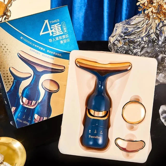 Luxury 3-in-1 EMS Face Lifting & Rejuvenation Device – Sculpt, Tighten & Glow™