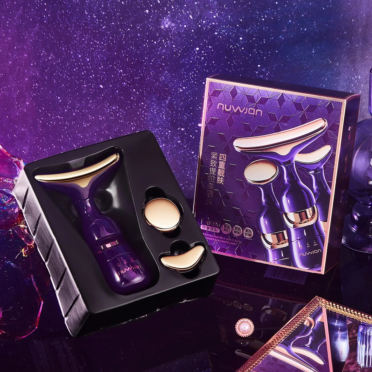 Luxury 3-in-1 EMS Face Lifting & Rejuvenation Device – Sculpt, Tighten & Glow™
